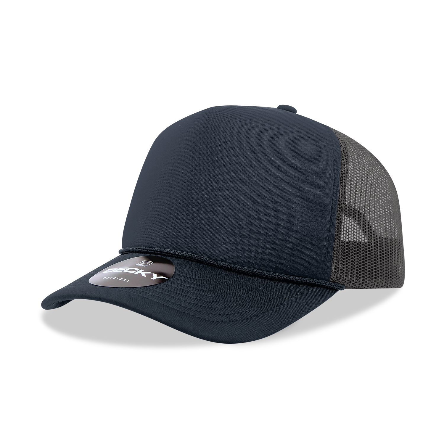 The Park Wholesale - Wholesale Trucker Hat - Unisex - Decky 6025 - Mid Profile, 5 Panel Foam Trucker Hat - 602553