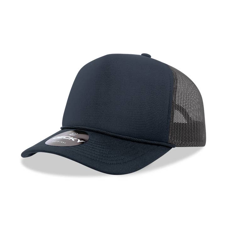 The Park Wholesale - Wholesale Trucker Hat - Unisex - Decky 6025 - Mid Profile, 5 Panel Foam Trucker Hat - 602555