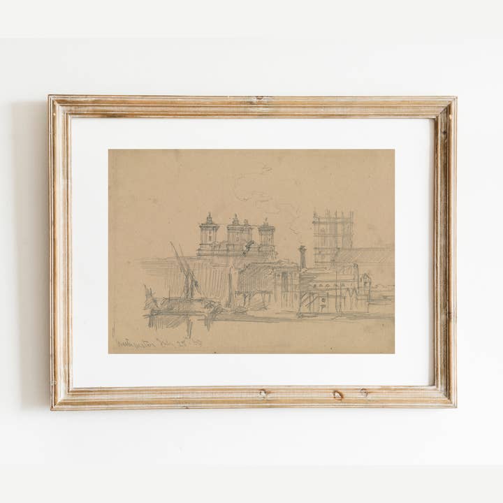 Westminster England 19th Century Antique Art Print for wholesale by Sea to Skye