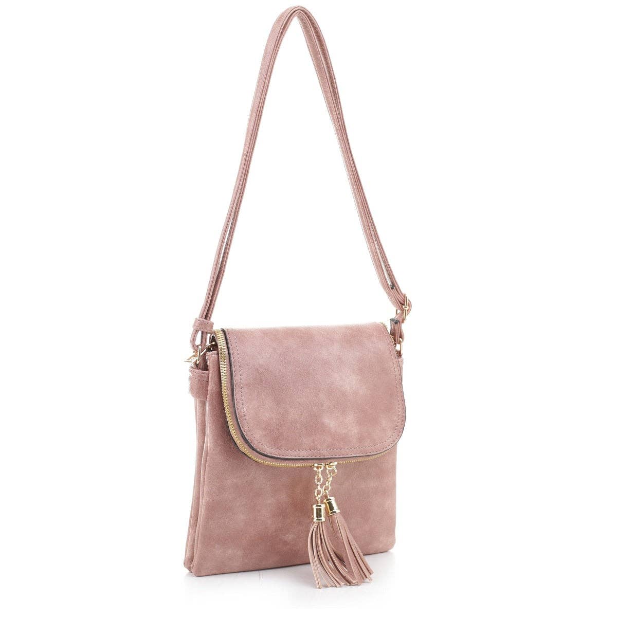 MiMi Wholesale - Wholesale Crossbody Bag - Women's - DJ96152 BJ6152 Monogrammable Flap-over Two Compartment Cross4