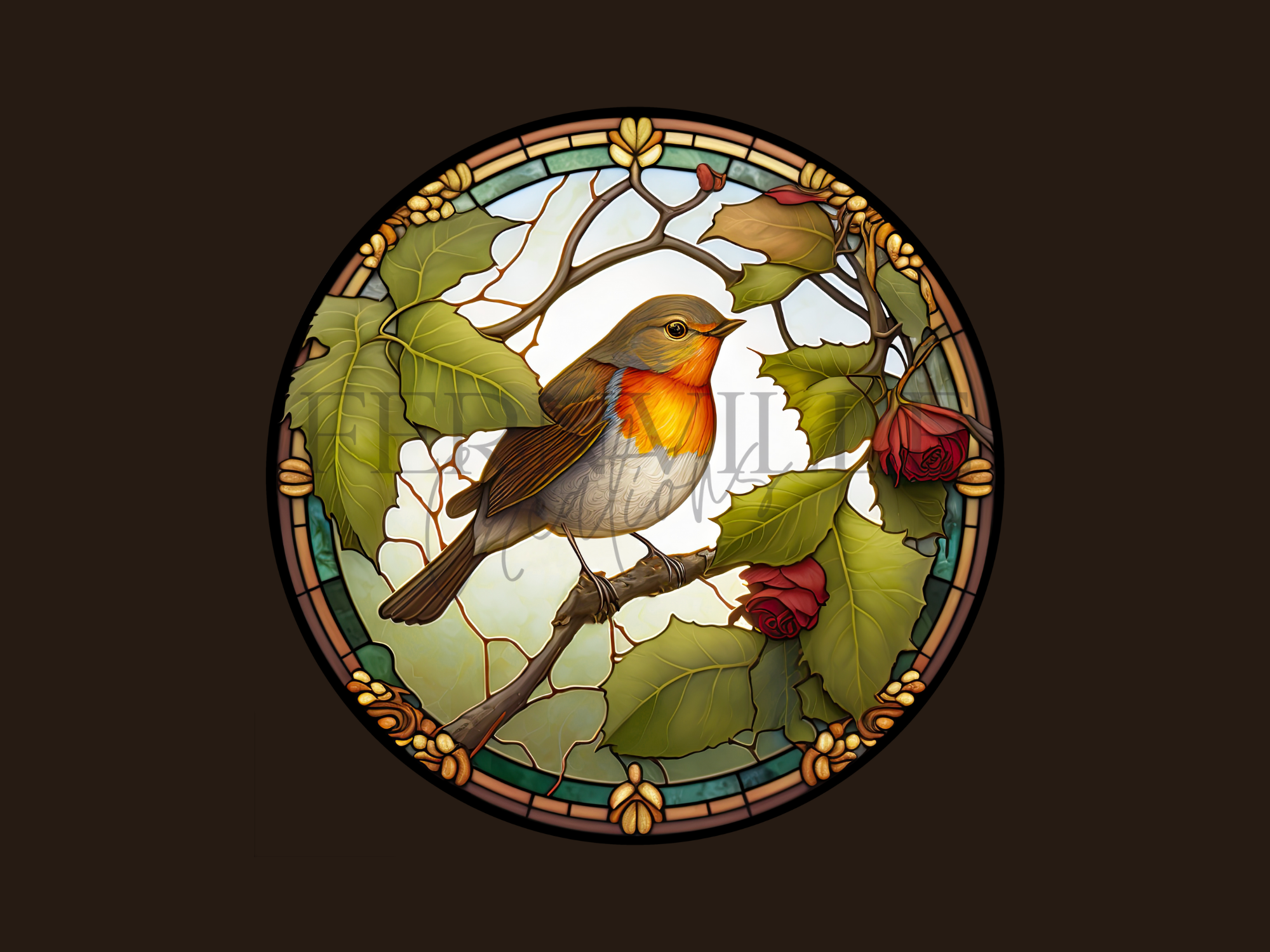 Fernville Creations - Wholesale Coasters - Robin Coaster, Bird Lover Gift, Nature Home Decor2