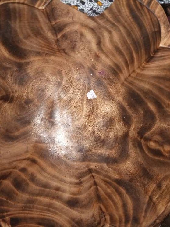 Flowered shape African traditional handmade wooden tray from Kenya with free shipping for wholesale by Delight merchants