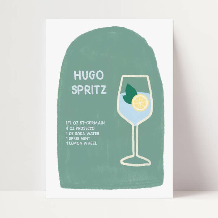 Hugo Spritz Print for wholesale by Mia Rose Studio