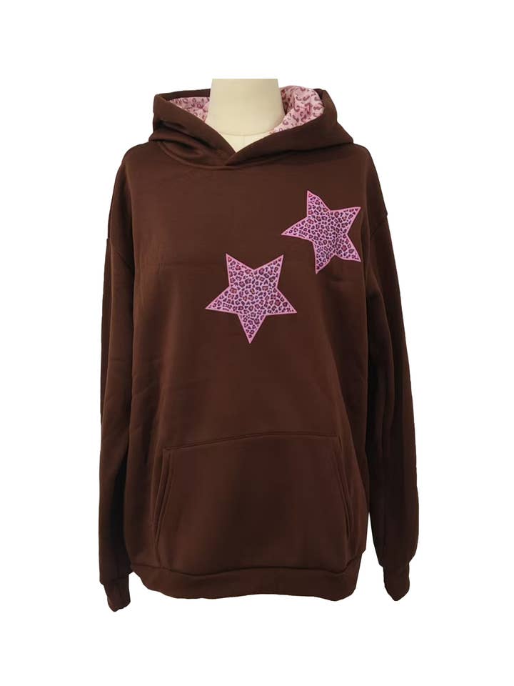 Pentagram Leopard Print Hooded Sweatshirt and other Purchase Wholesale leopard sweatshirt. Free Returns & Net 60 Terms on Faire trending on Faire.