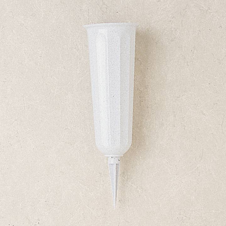 The Gerson Companies - Wholesale Decorative Figurine - Gerson 11 In. H Foam Filled Gray Plastic Cemetery Vase