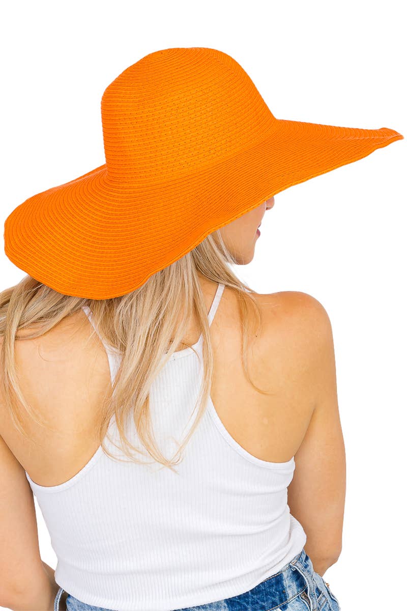 Cap Zone - Wholesale Straw Hat - Women's - Wire Brim Straw Beach Sun Hat38