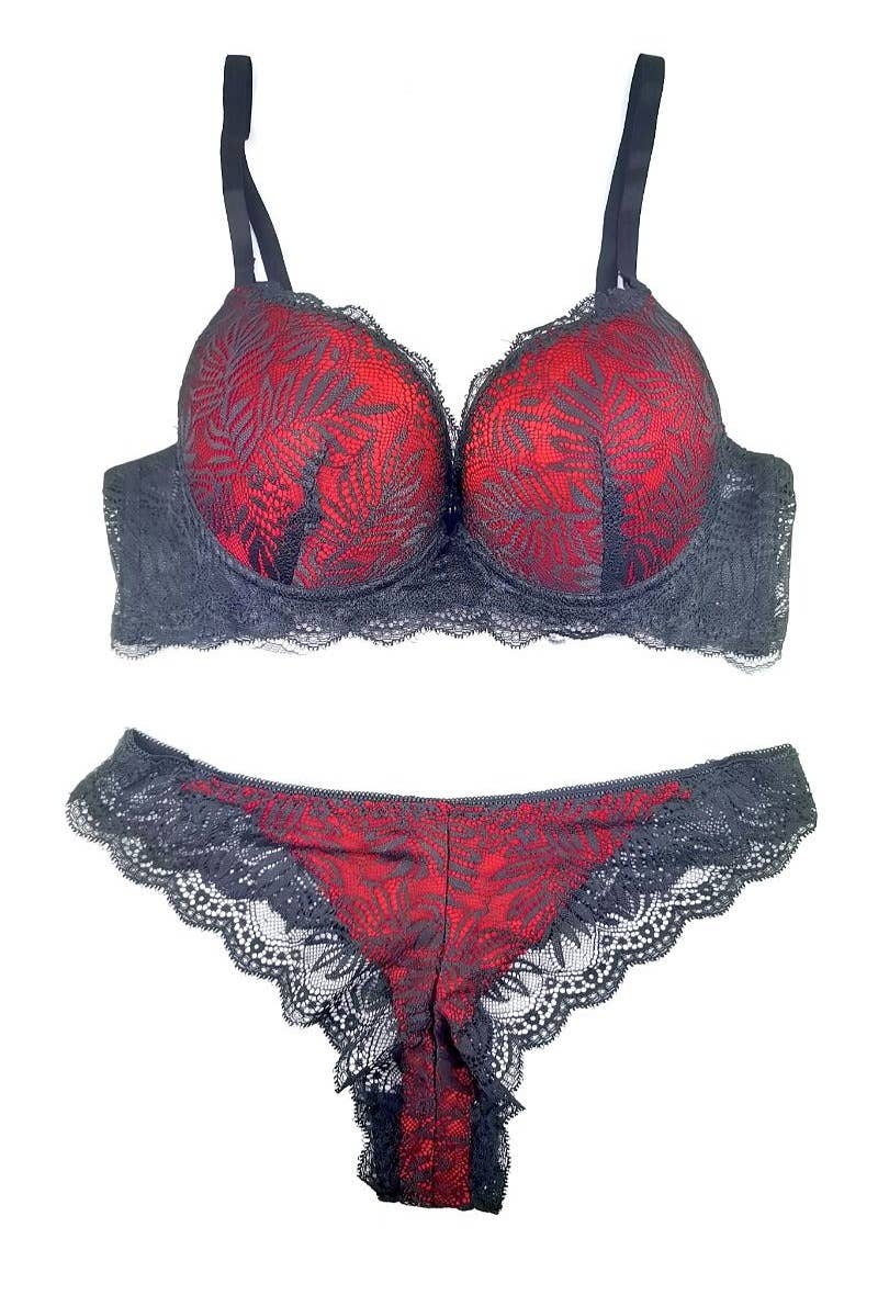 Belle Com'Elle – wholesale Lingerie Set – women's – Bra & String Set with frame/JN7201B8