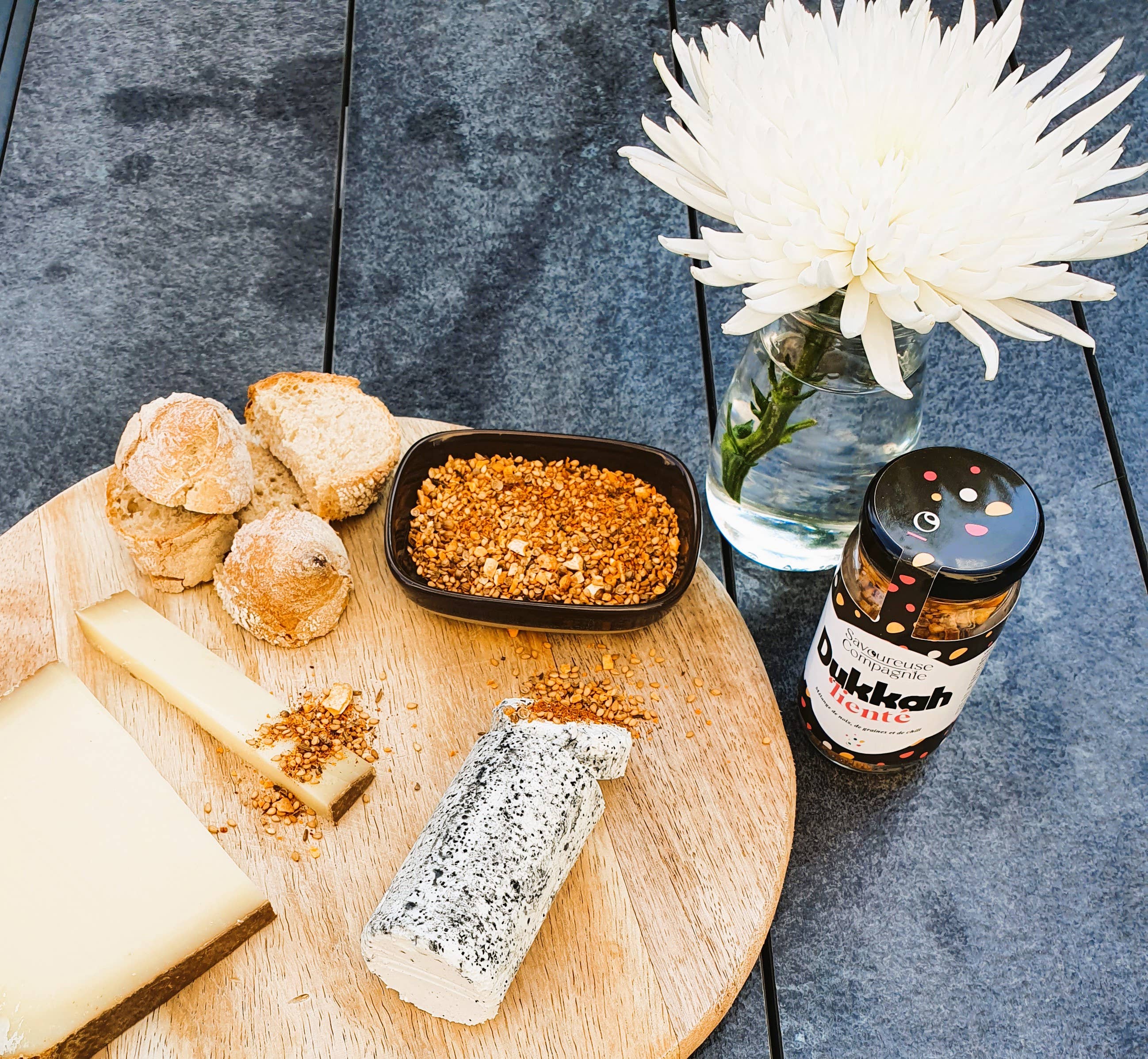 La Savoureuse Compagnie – wholesale Dried spice mix – Dukkah' li- Jar - certified by Certipaq FR-BIO-09