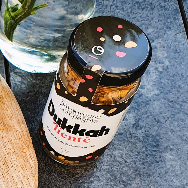 La Savoureuse Compagnie – wholesale Dried spice mix – Dukkah' li- Jar - certified by Certipaq FR-BIO-090