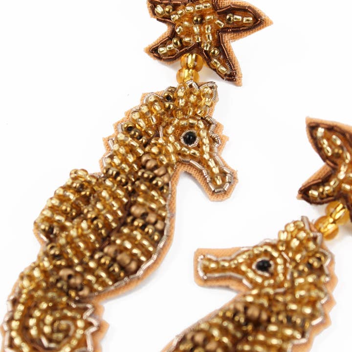 My Doris – wholesale Dangle earrings – GOLD SEAHORSE EARRINGS