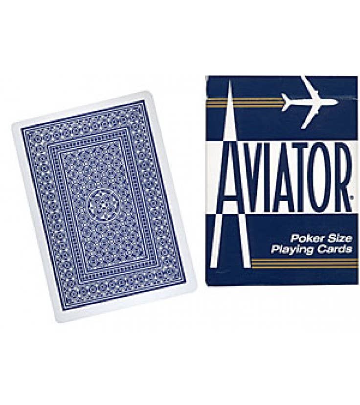 Cardshouse - Wholesale Playing Cards - Aviator Jumbo Poker Cards (Blue)3