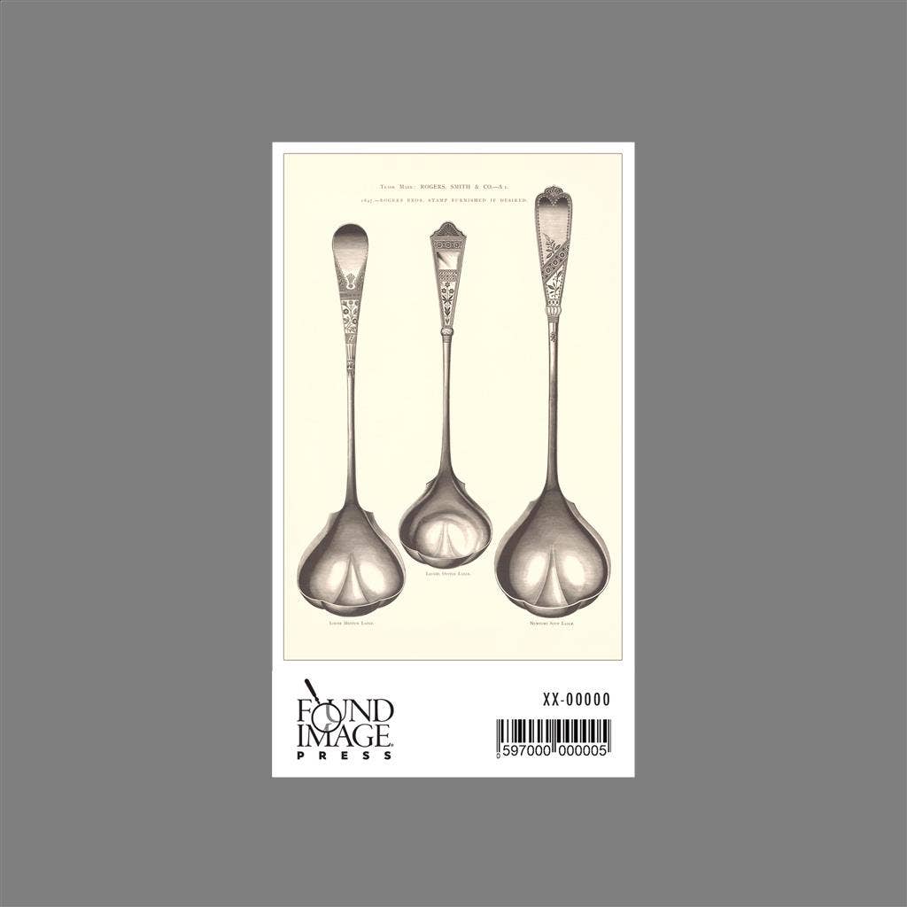 Found Image Press - Wholesale Sticker - Sticker FO-149 Silverware Patterns for Ladles1