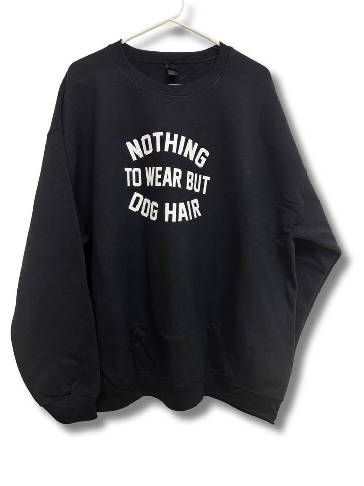 Nada que ponerse excepto pelo de perro Sudadera de cuello redondo para mamá de perro para venta al por mayor de Peached Pups