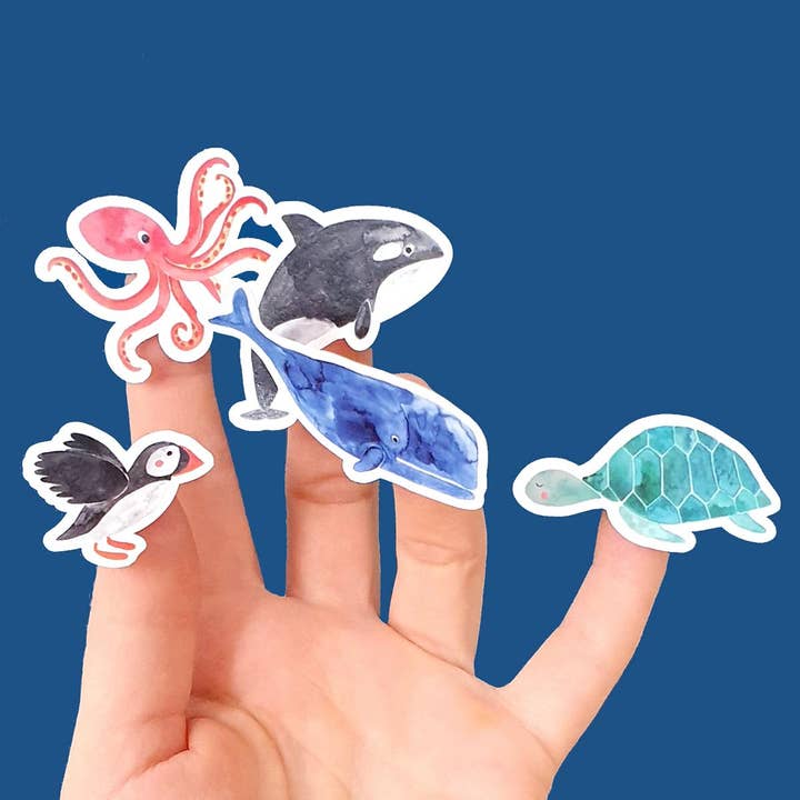 Frau Ottilie – Großhandel Aufkleber – Kinder & Baby – Stickerbogen *Wildes Meer* (VE=3)