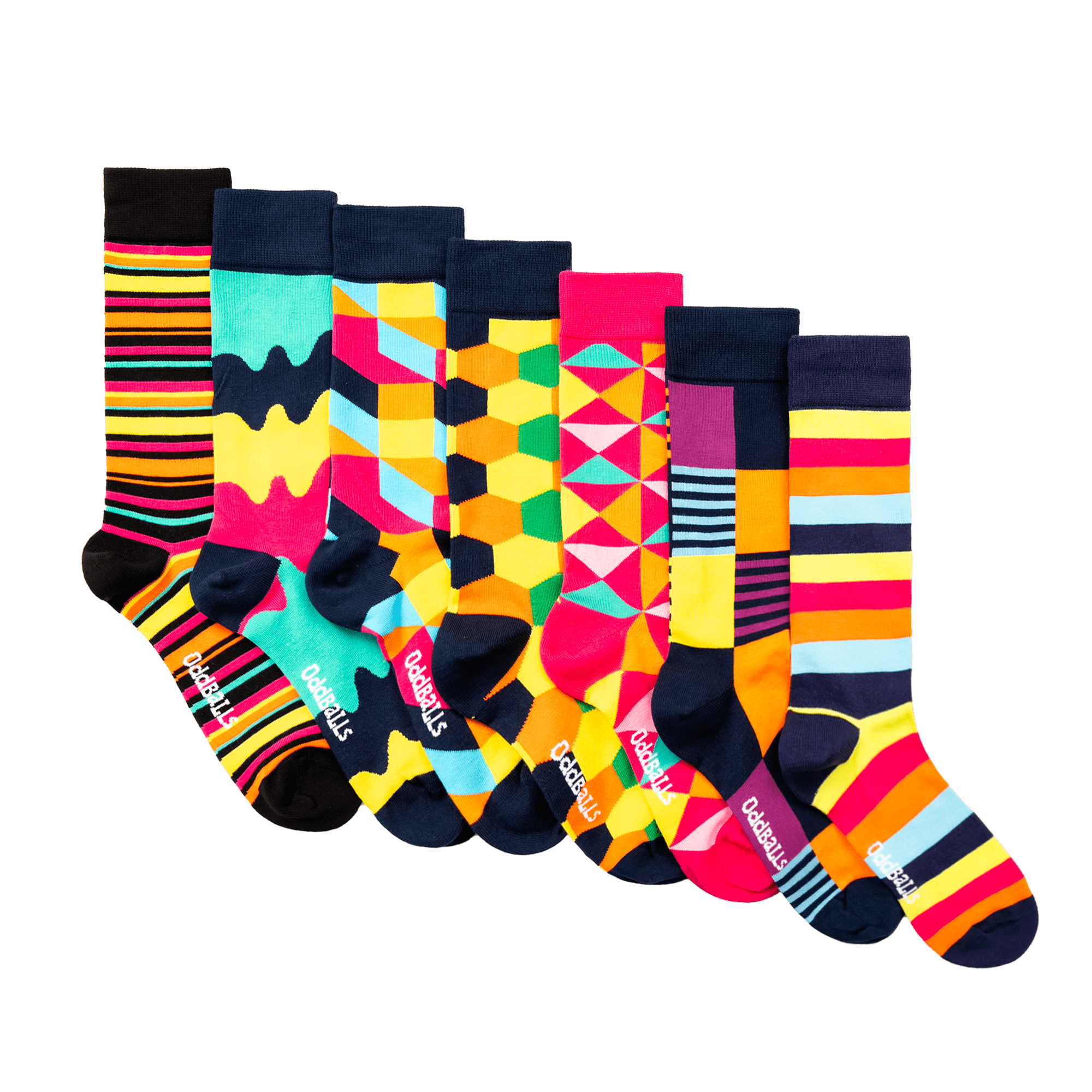 OddBalls – wholesale Socks – Unisex – Mix & Match 7 Pack - Sock Bundle0