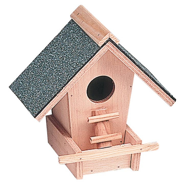 Lille fuglerede i form af et hus for engroshandel hos Nayeco