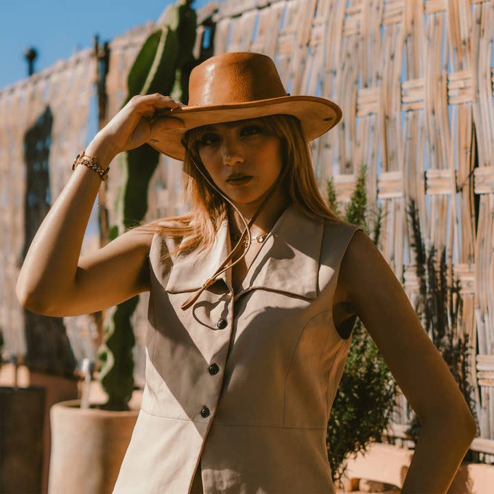 Leather Hat Farm for wholesale by Atlas artisan