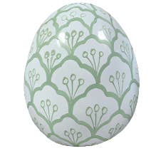 Green & White Trellis Egg for wholesale by The Enchanted Home