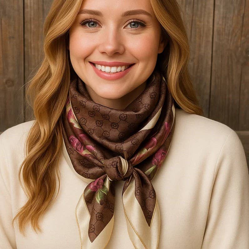 Rodeo Drive – wholesale Halsduk - Unisex – 35X35" Cherry Blossom Wild Tras/ Halsduk WR4060