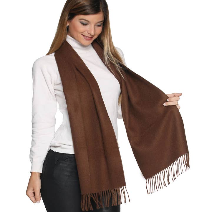 LUXURY 100% PURE PERUVIAN BABY ALPACA WOOL SCARF for wholesale by Evelyn Brooks