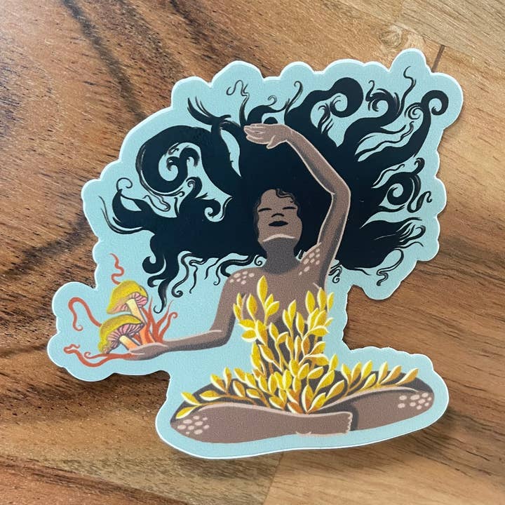 Forest Nymph Sticker for wholesale by The PNW Dream