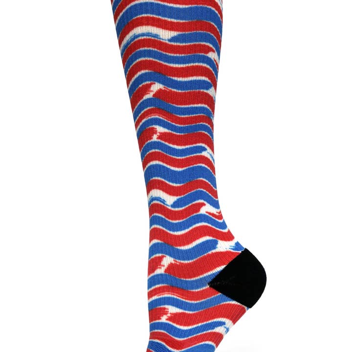 Crazy Compression - Vendita all'ingrosso Calzini - Unisex - Calze a compressione OTC 360 Waving USA (standard ed extra larghe)