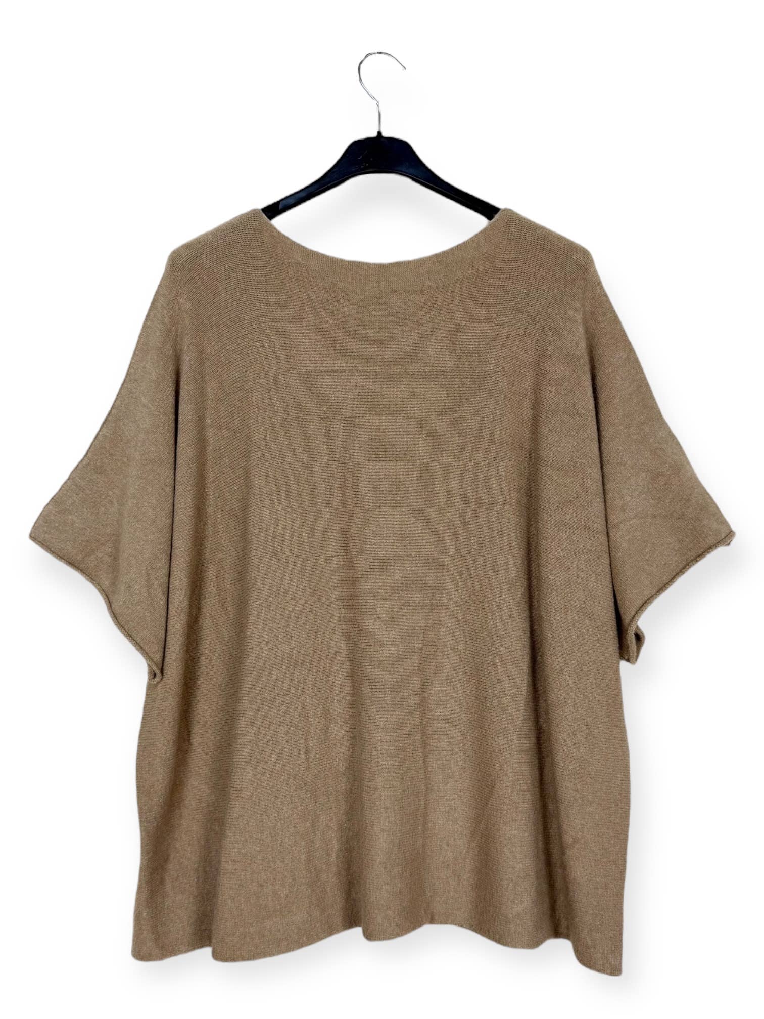 Lucky Nana - Wholesale Poncho - Women's - AH L2202 - Plus Size V-Neck Poncho Sweater20