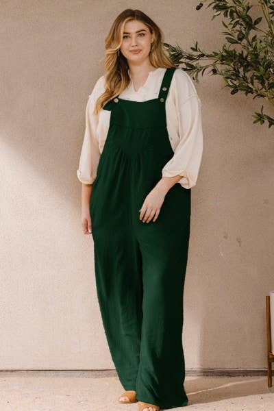 Oddi - Wholesale Jumpsuit - Women's - Plus Solid Button Sling Jumpsuit16