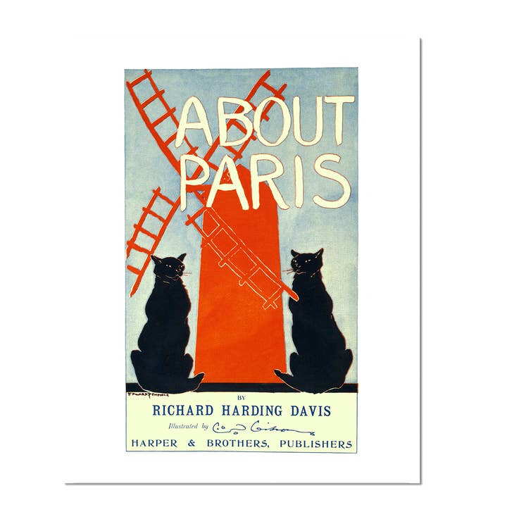 Bagged & Backed About Paris Art Print for wholesale by Cynefn