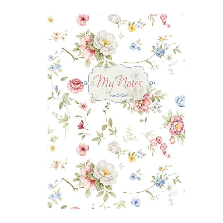 Notebook English garden A5 Isabelle Rose for wholesale by Isabelle Rose