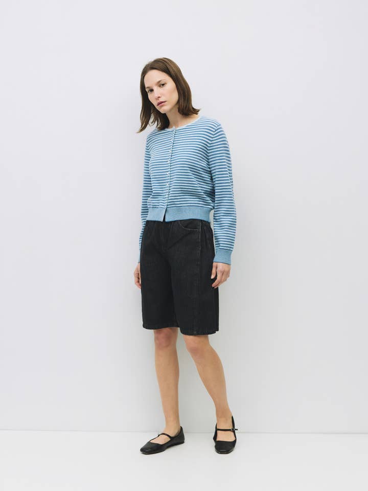 MOD REF - Wholesale Cardigan - Women's - The Montana Cardigan | Striped Button-Down Cardigan2