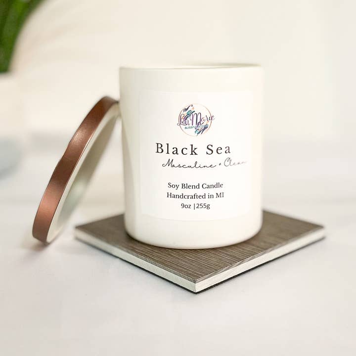 LiviMarie Blissful Scentz - Wholesale Jar/Filled Candle - Black Sea0