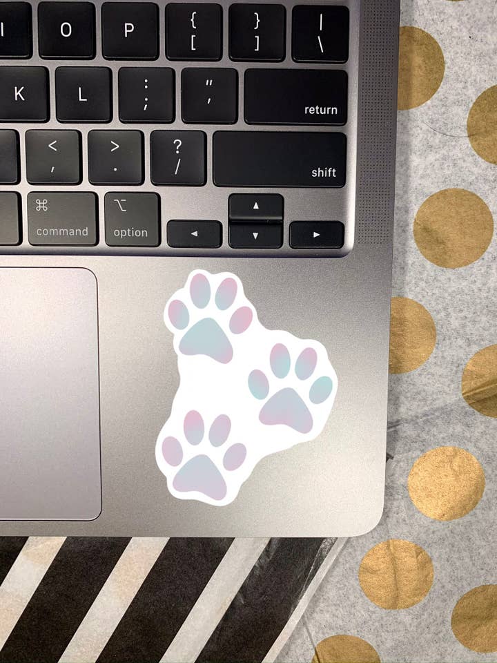 Adesivo de impressão de pata por atacado de darkivyboutique