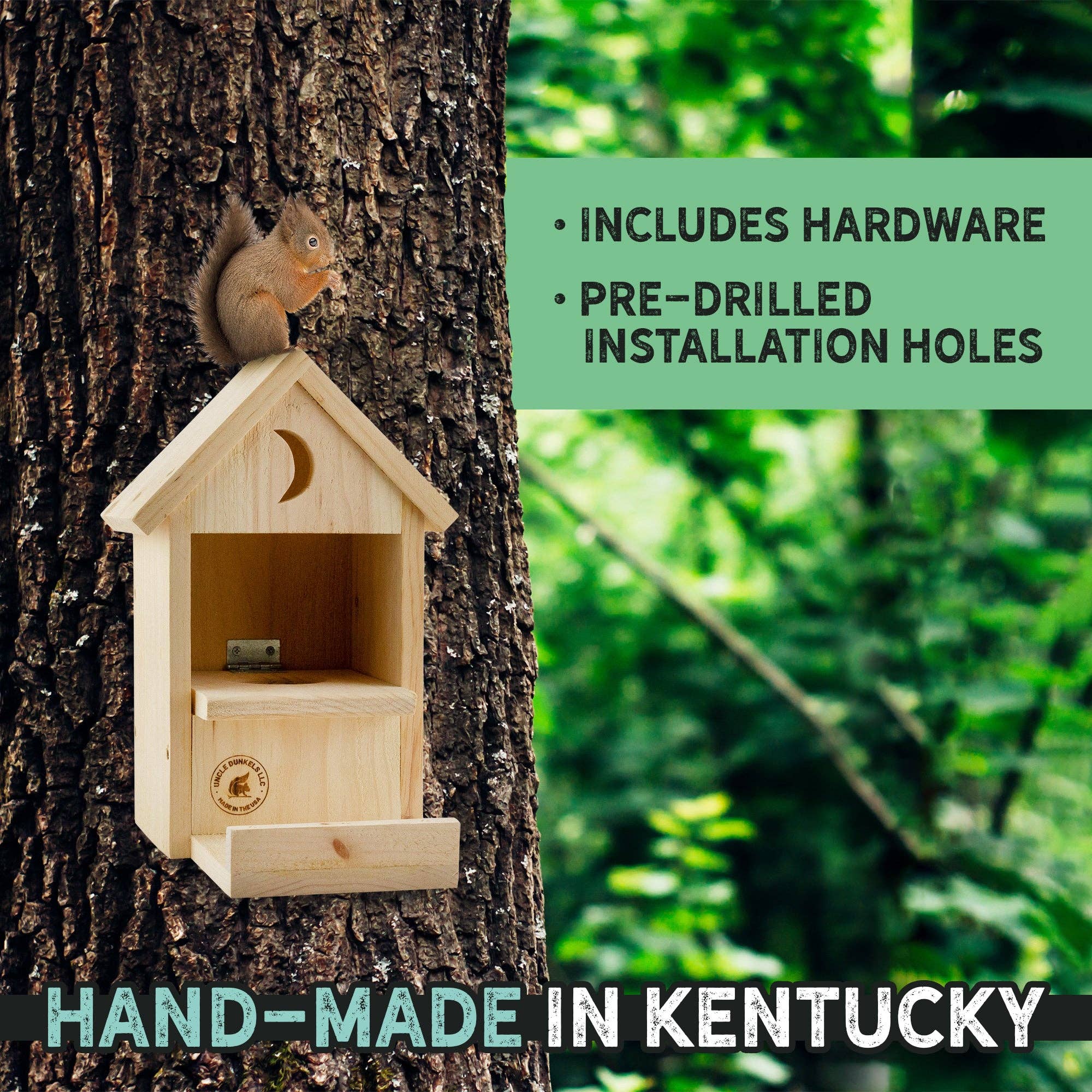 Kurated Korner – wholesale Bird feeder – Uncle Dunkel's Outhouse Squirrel Feeder4