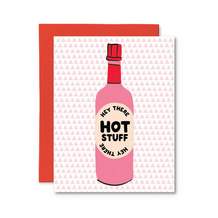 Hey There Hot Stuff Love Card for wholesale by Pretty by Her