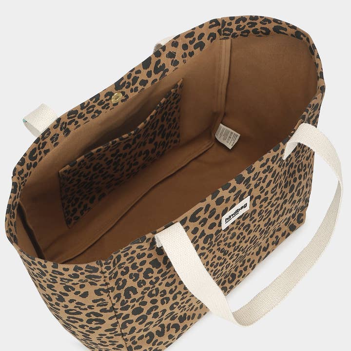 Hindbag - Wholesale Tote Bag - Women's - Claude Leopard Cinnamon Tote Bag4