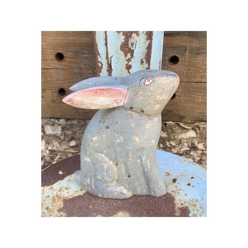 Paloma Black (Casa Natura Design, S.L.) - Wholesale Decorative Figurine - Hand-Painted Wooden Rabbit Statue5
