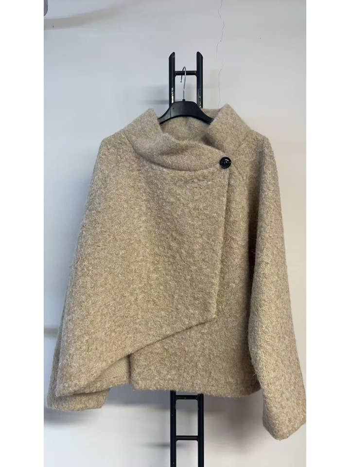 la maison des fibres naturelles – Engroshandel College-/baseballjakke – Kvinder – Kimono-stil jakke 09517 90% polyester 10% uld1