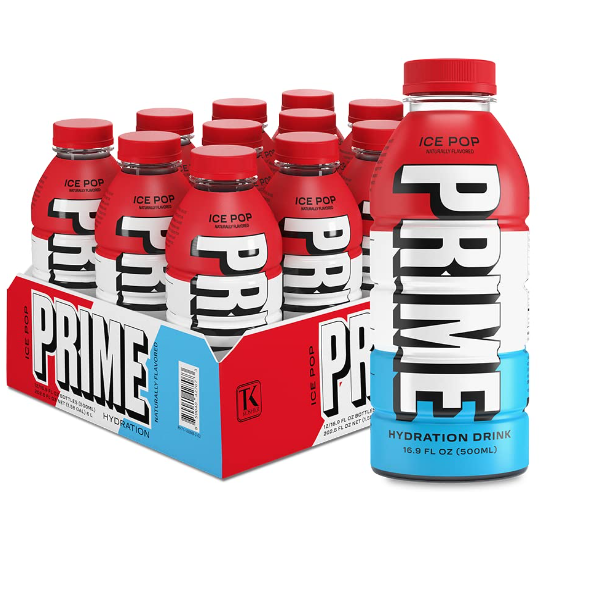 PRIME - Aluminum Water Bottle - Ice Pop - 16.9oz