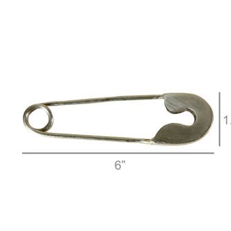 Safety Pin - Lrg - Nickel for wholesale by HomArt