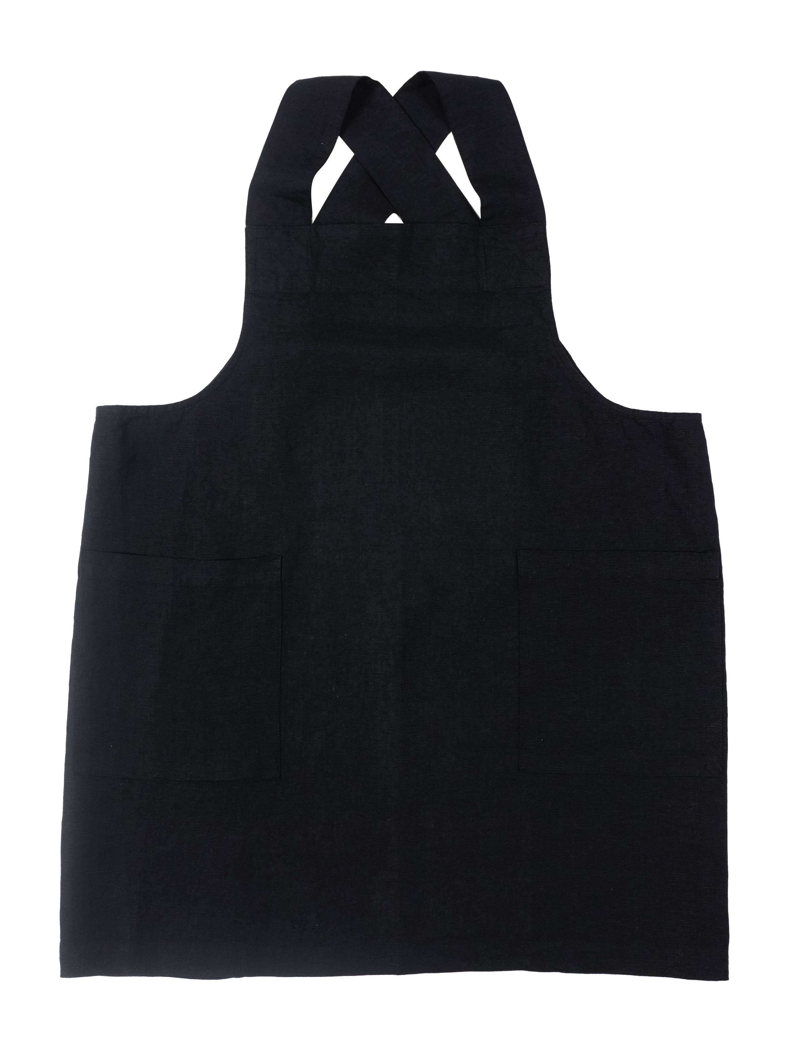 KAF Home - Wholesale Apron - KAF Home Firenze Stone Washed Linen Cross Back Smock Apron9