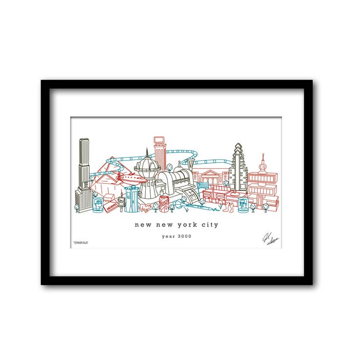Futurama New New York Minimalist Wall Decor for wholesale by Townsville Art