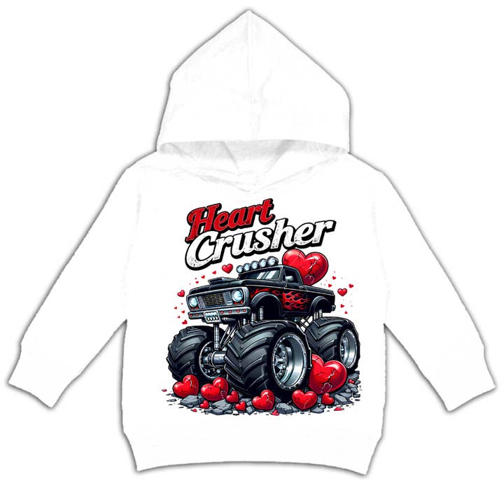 Felpa con Cappuccio "Heart Crusher" (Opzioni Multiple) per la vendita all'ingrosso da parte di Micro Me