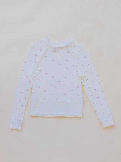 Roze Strik Raglan voor wholesale door Wings Hawaii