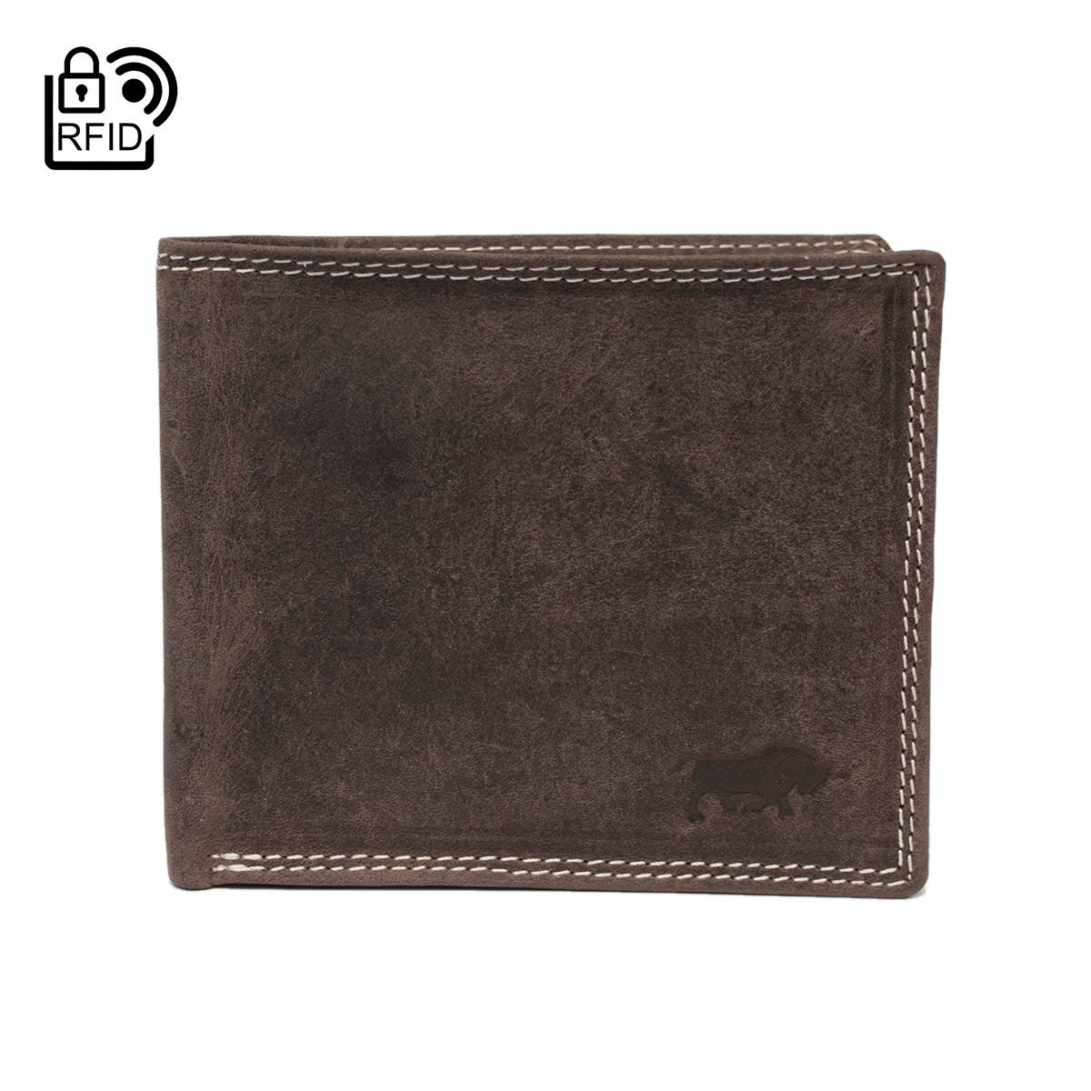 Arrigo - Wholesale Wallet - Men's - Men Billfold Wallet Buffalo Leather With Compact Model RFID1