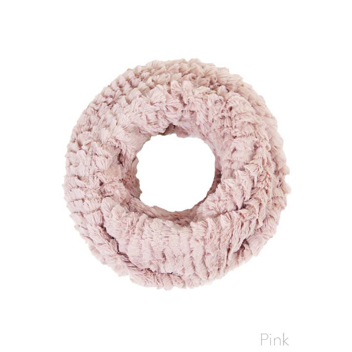 Hana - Wholesale Scarf - Women's - Solid Faux Fur Infinity Scarf6