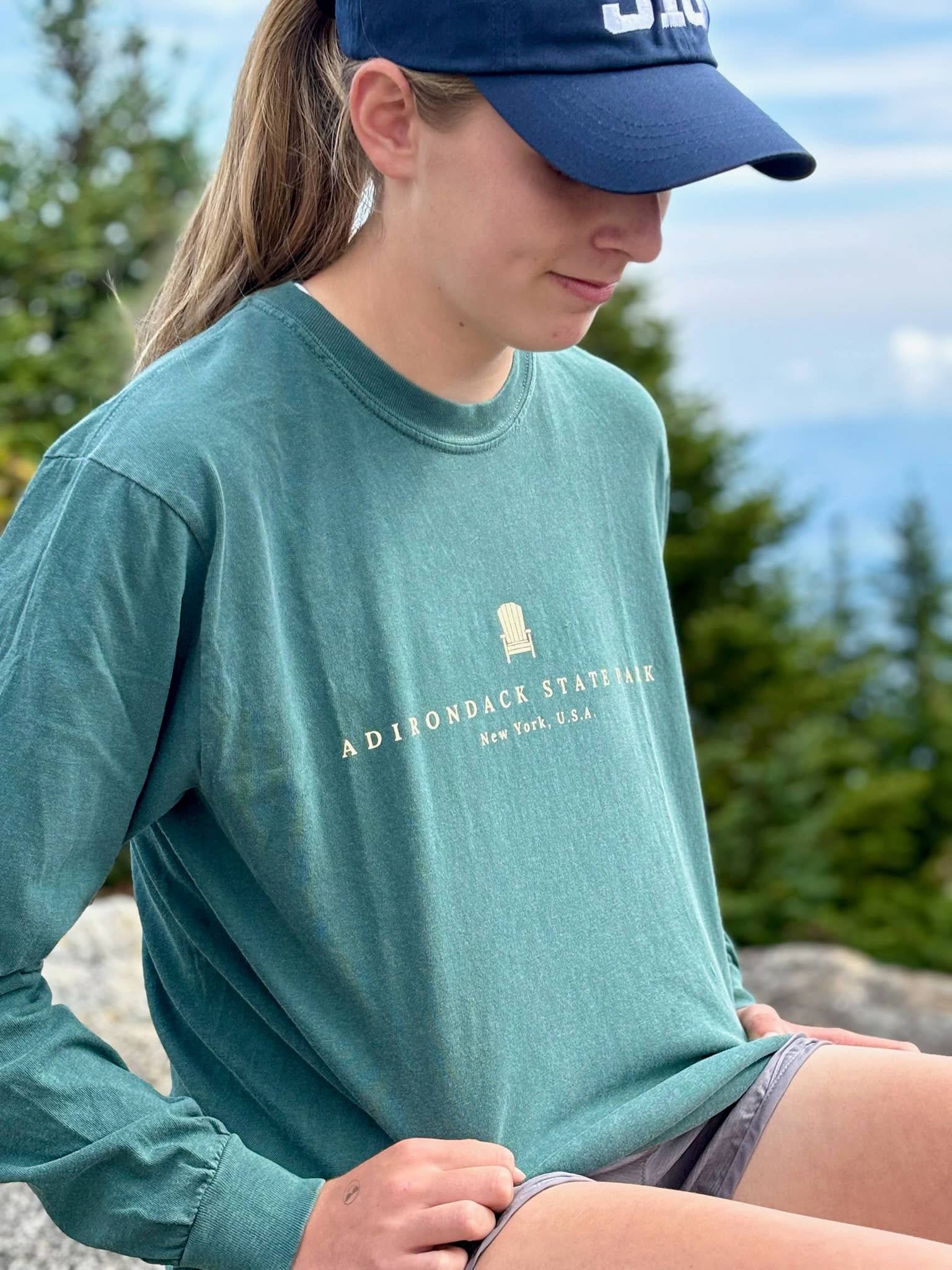 Just Wandering Co. - Wholesale Screen Printed T-Shirt - Women's - Adirondack Park Long Sleeve Shirt | Plattsburgh, New York |11