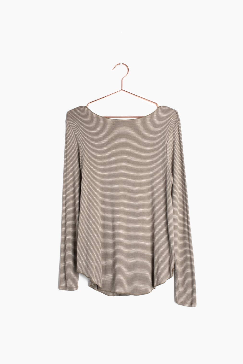 MOD REF – Túnica - Mulher por atacado – O top listrado de manga comprida todos os dias7