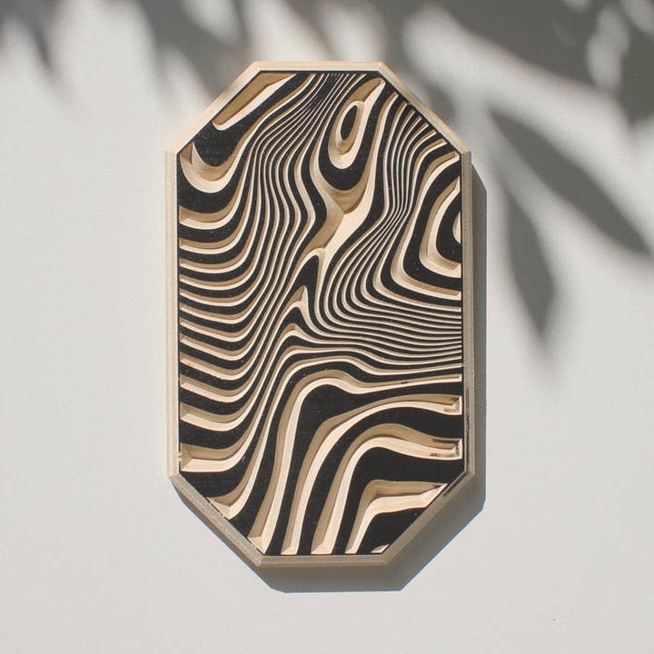 Carved Liquid Pattern Wall Hanging for wholesale by Hykry