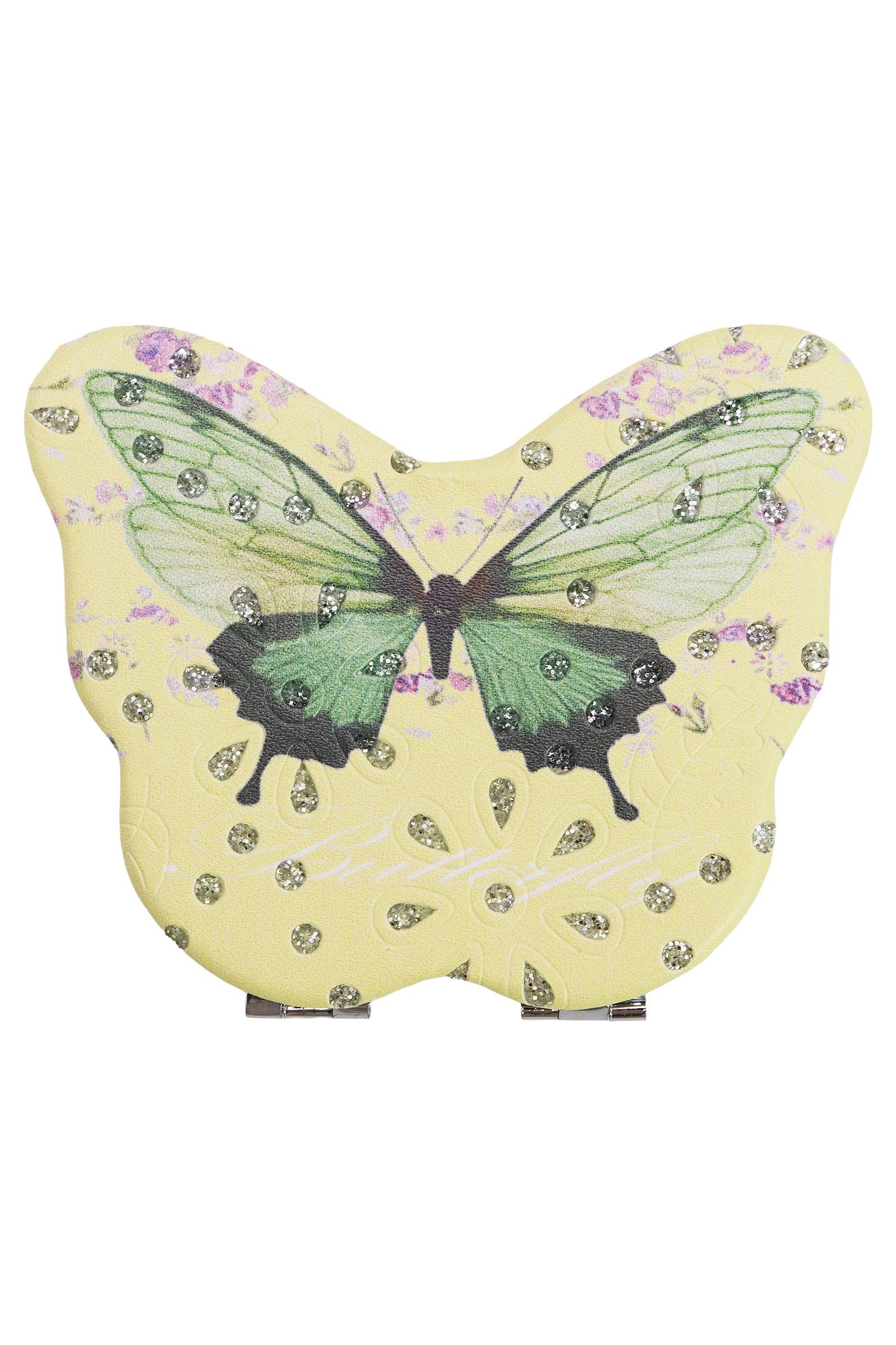 SORTIDAS Espelho Compacto Cosmético Floral Borboleta - 12 unid. para venda a revendedores na Faire9